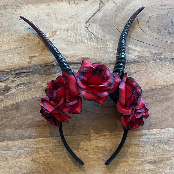 FOMIYES Horn-Rosenblume Stirnband – Plüsch & Kunststoff, 19x18 Cm – Perfekt Für Halloween, Cosplay & Foto-Requisiten FOMIYES Horn-Rosenblume Stirnband – Plüsch & Kunststoff, 19x18 Cm – Perfekt Für Halloween, Cosplay & Foto-Requisiten